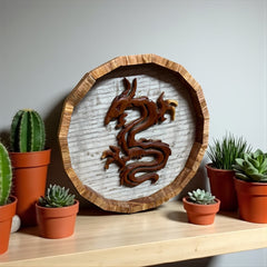 Decorative Wooden Dragon Carving
