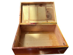 Handcrafted wooden box with Dragon design
