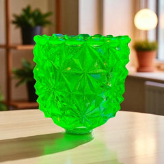 Uranium Glass Toothpick Holder