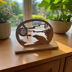 Decorative wooden clock